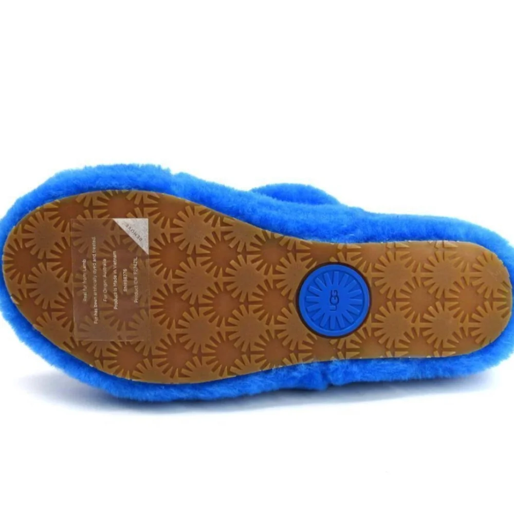 UGG Women's Oh Yeah Sheepskin Slippers in Dive Blue Sz 9 NWOT - Picture 5 of 11